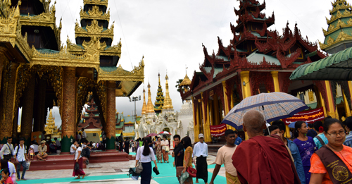 Areál pagody Schwedagon - Rangún - Mjanmarsko