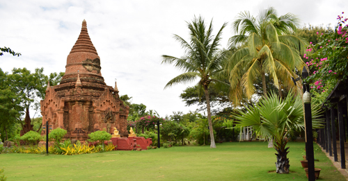 Thazin Garden Hotel - pagoda - Bagan - Mjanmarsko - EVA Air