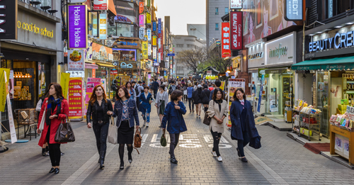 Myeong-dong - Južná Kórea