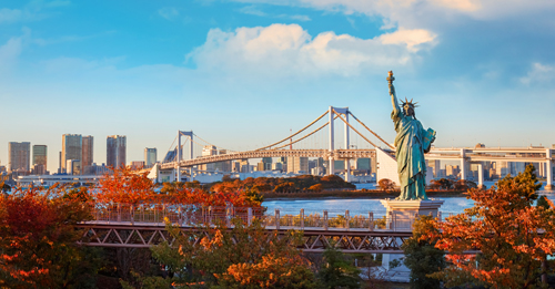 Ostrov Odaiba v Tokiu