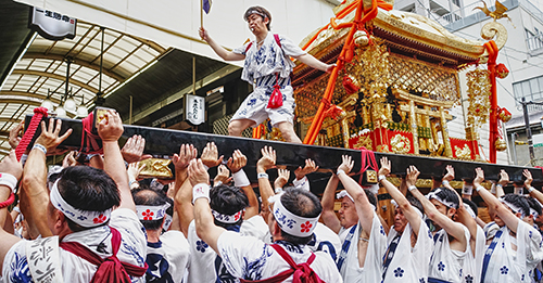 Festival Tenjin-Matsuri v Osake