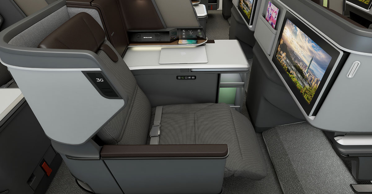 Nové sedadlá Royal Laurel Class - EVA Air