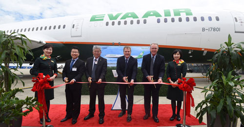 Debut nového Boeingu 787-10 Dreamliner v EVA Air